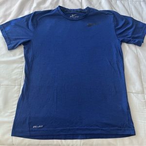Mens Nike Dri-Fit Blue T-Shirt